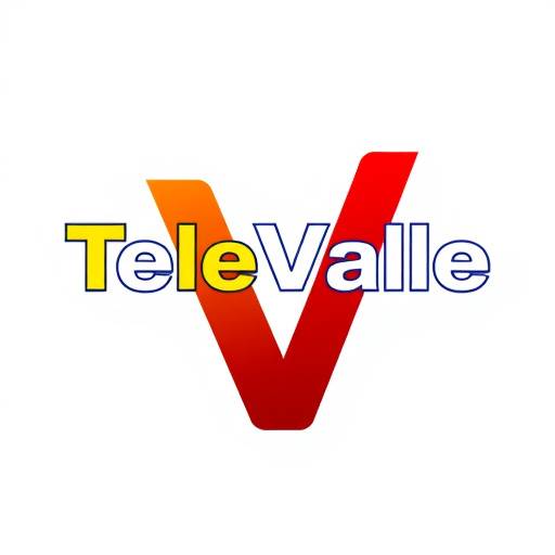 Logotipo de TeleValle, un canal de televisión local en Medellín.